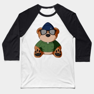 Military Teddy Bear Baseball T-Shirt